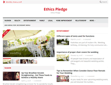 Tablet Screenshot of ethicspledge.com